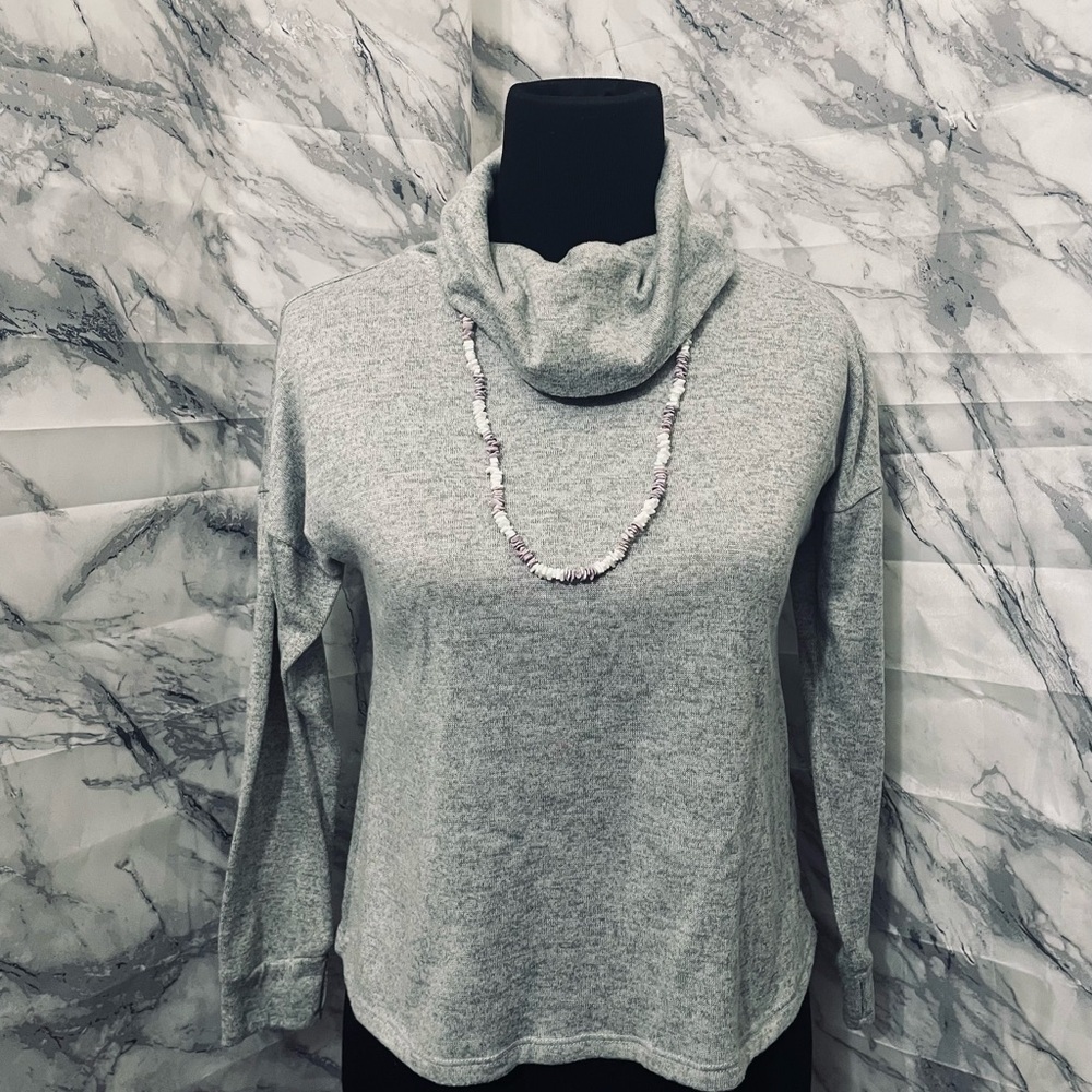 Old Navy Gray Cowl Neck Sweater